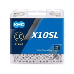 Kæde KMC X10SL 114L æske Sølv 10 speed super light (5) BX10SLN14