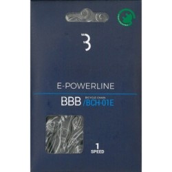 Kæde BBB E-POWERLINE 1 æske Sølv single speed E-bike 136L BCH-01E inkl.samleled (10/30)