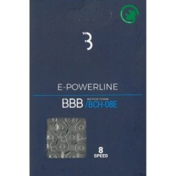 Kæde BBB E-POWERLINE 8 æske Sølv 8 speed E-bike 136L BCH-08E inkl.samleled (10/50)