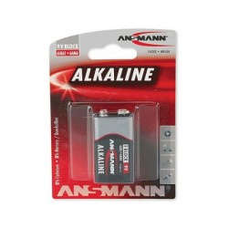 Element / Batteri ANSMANN (10) 6LF22 9V (1 stk. blister) Alkaline