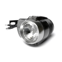 AXA Blueline50/E forlygte med reflektor. 6-12 V, 50 Lux, LED, ingen On/Off knap  Velegnet til elcykler (6-12 V).